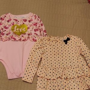 18 months girls ruffle bundle